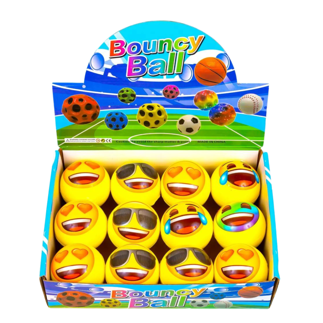 М'яч стрибунець Gravity ball смайли 6,5 см