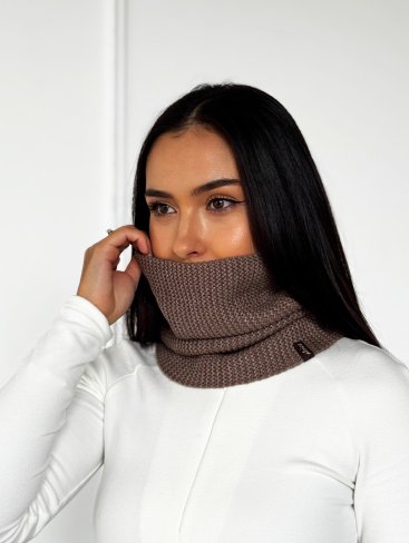 Жіночий зимовий бафф “Classic Knit” INNOE 950642-1 Капучино - Купити