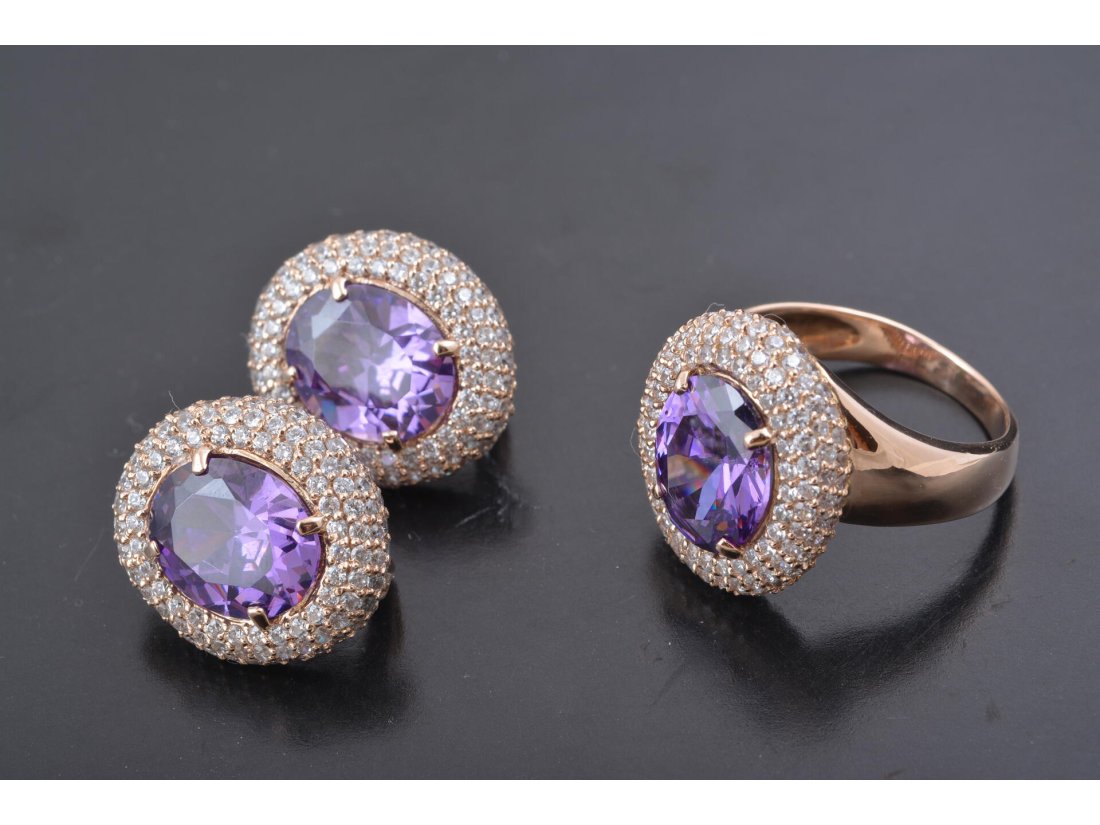 Гарнітур &quot;Овали із розсипом каміння&quot; - Багира