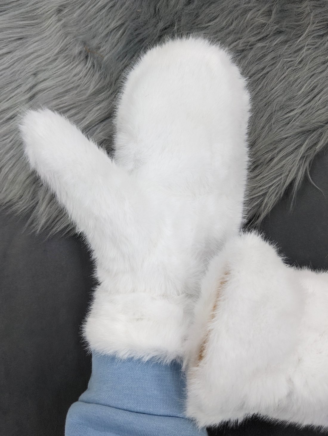 Ультрам’які хутряні рукавички INNOE 85005-2 Білий