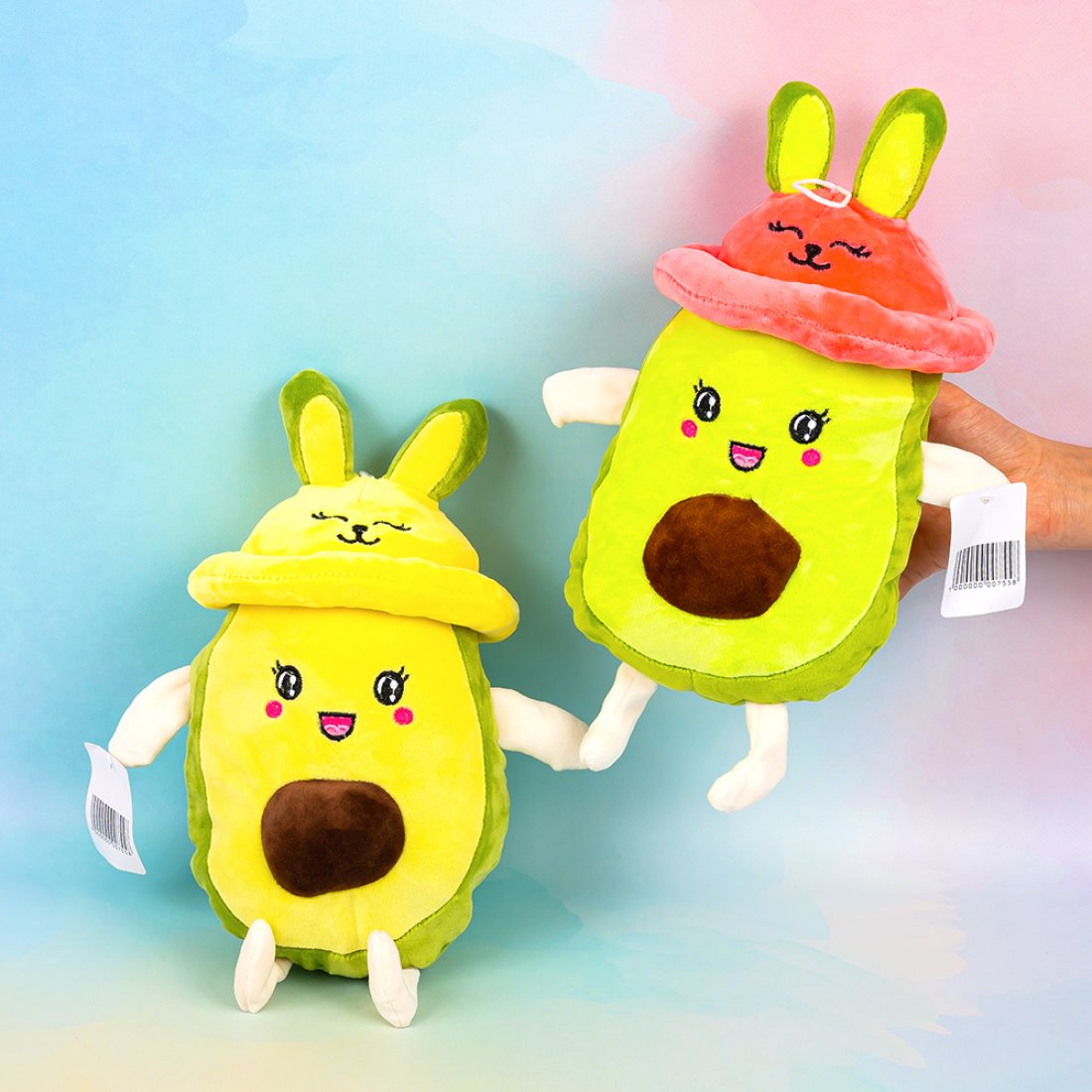 М'яка іграшка Авокадо в капелюхах 28 см