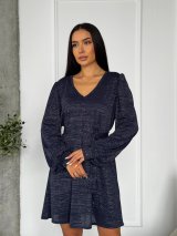 Сукня з люрексом INNOE 270588-2 Темно-синій - Купити