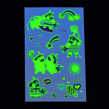 Дитячі сяючі татуювання Єдинороги Ei-225 - Купити