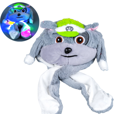 Шапка з вушками, що світиться собачка сіра - Купити