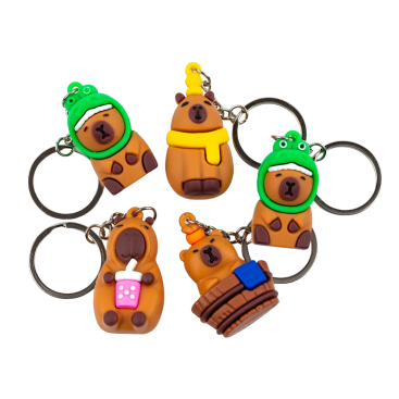 Брелоки гумові капібару 10,8 см - Купити