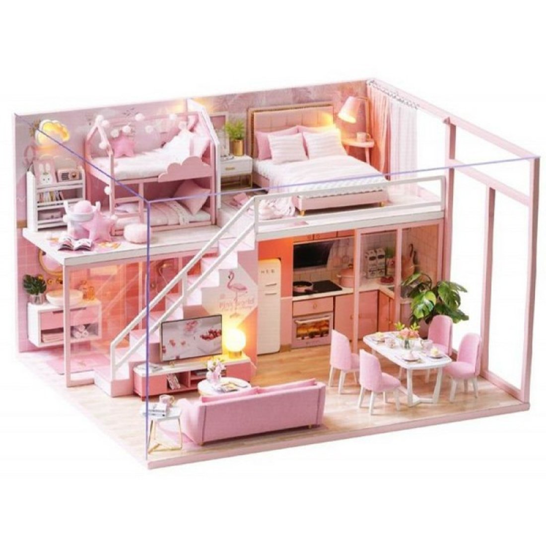 3D Румбокс Двоповерхова вілла "Meeting Your Sweet" DIY Dollhouse