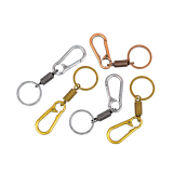 Брелок-карабін металевий Пружина 10 см