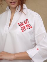 Бавовняна блуза з оберегом від злих духів 5550191-3