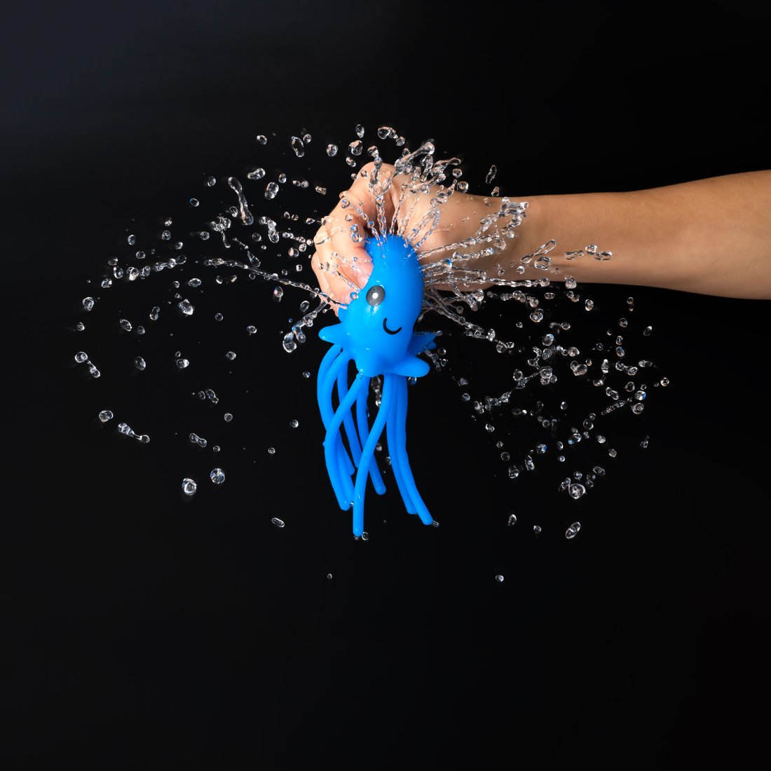 Антистрес бризка водою Восьминіг 14 см - Pobut