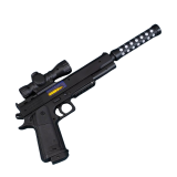 Сяючий звуковий Пістолет із Глушником 37 см