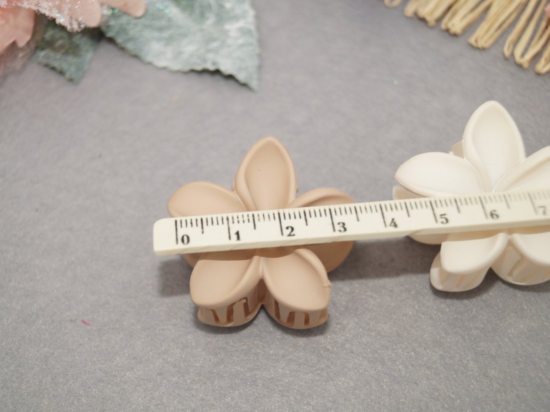 Краби для волосся. Матові 3.5 см. - Кристалік