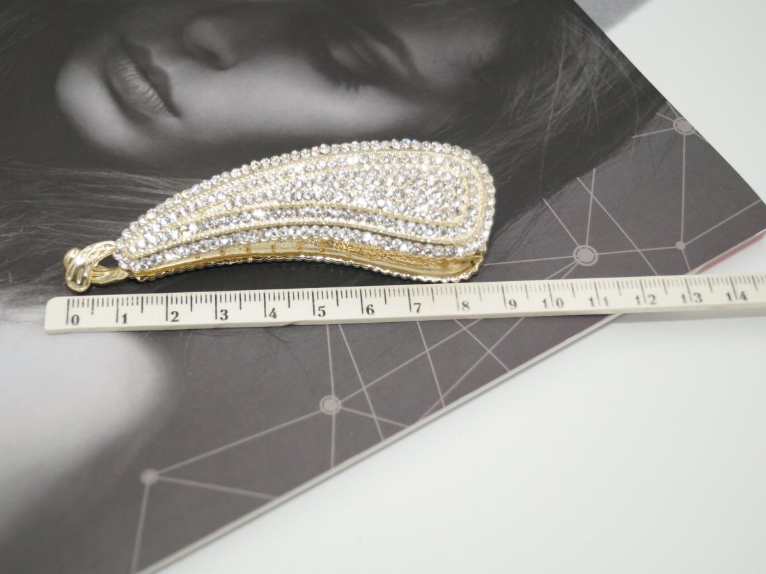 Металева заколка Банан. 8.5 см. - Купити