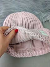 Жіноча шапка на флісі з трендовим дизайном INNOE 950234-1 Світло-пудровий