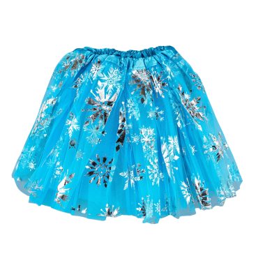 Карнавальна спідниця Сніжинка блакитна 30*40 см - Купити