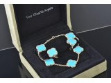 Браслет у стилі Van Cleef , бірюза