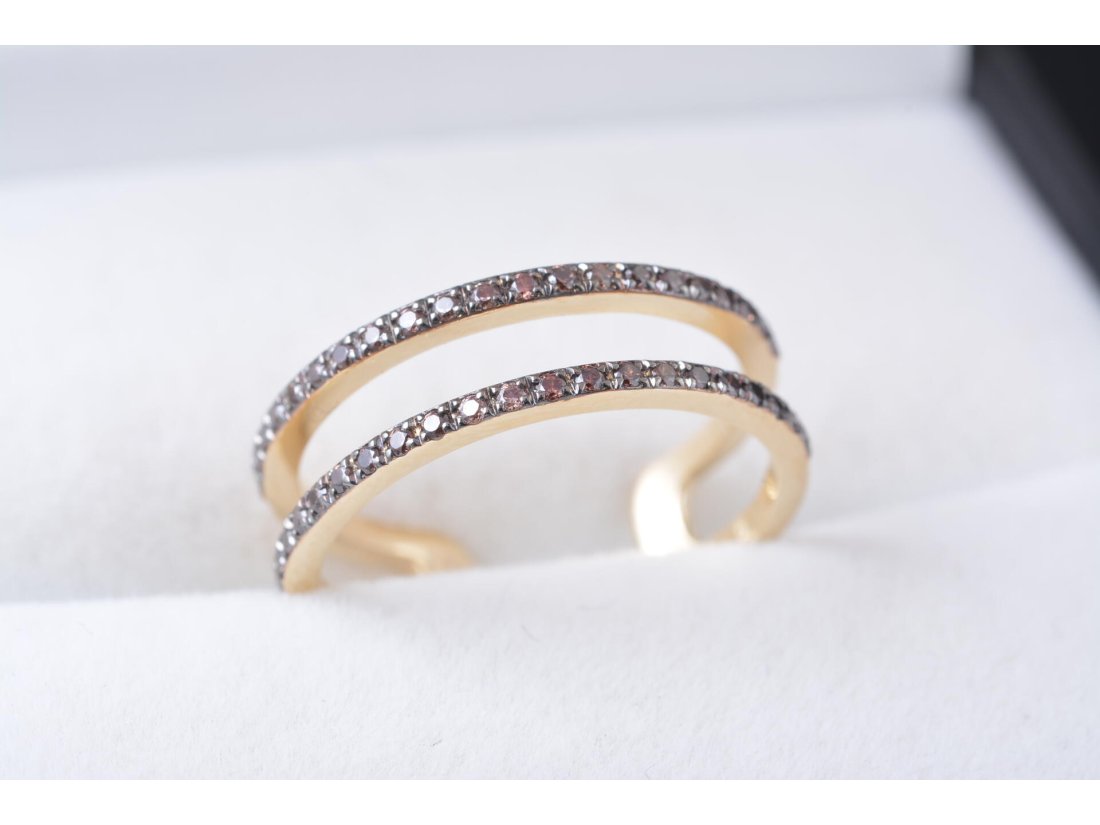 Каблучка подвійна доріжка, маленькі розміри, на мізинчик та нижню фалангу