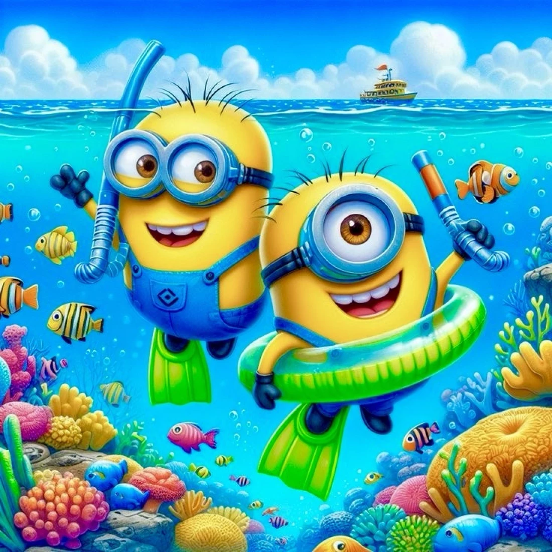 Алмазна мозаїка чудики на морі 30*40 см