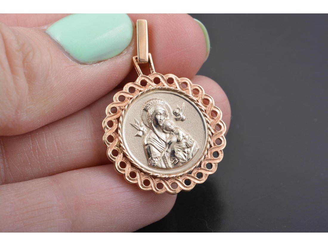 Медальйон «Мадонна із немовлям» - Купити