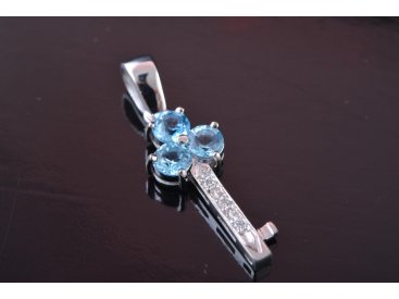 Підвіс &quot;Ключик&quot; із топазами - Купити