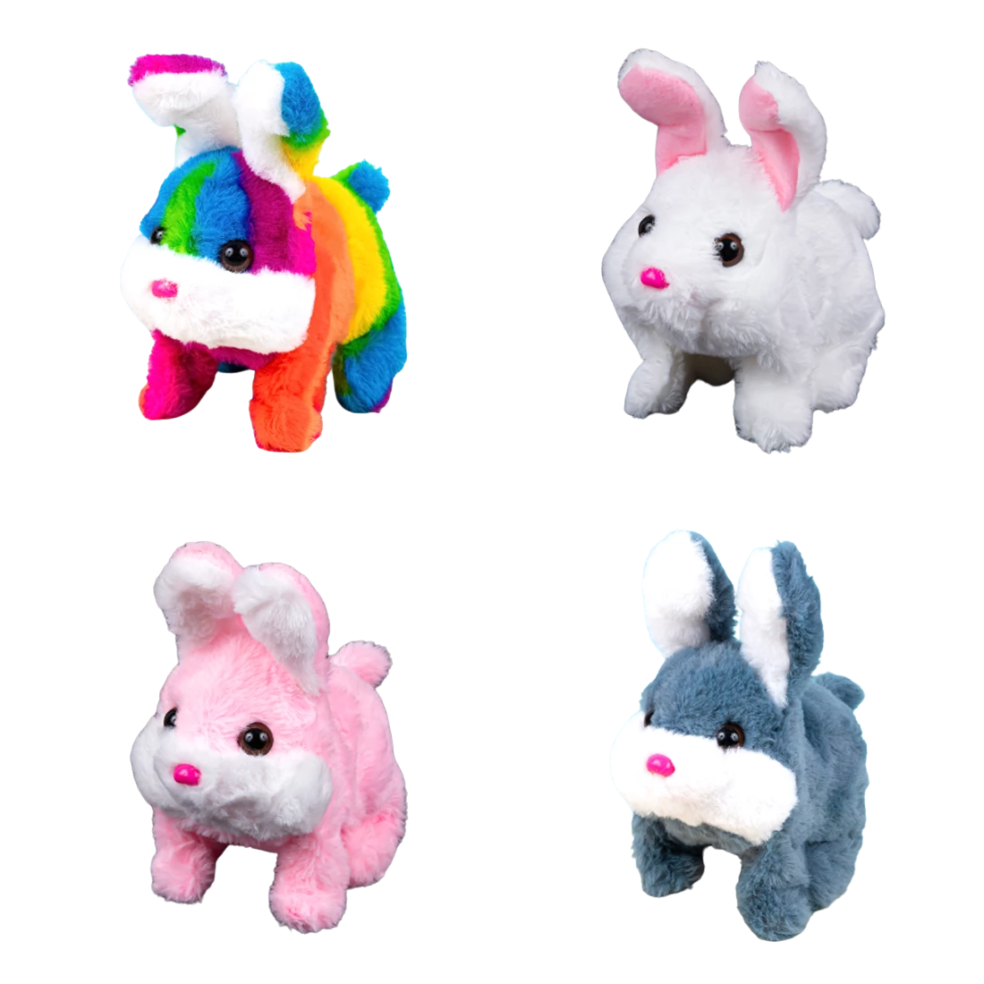 Заєць ходилка Кольоровий 19 см