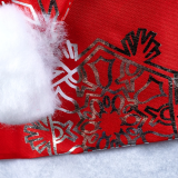 Новорічна шапка сніжинка сіра 38 см - Pobut