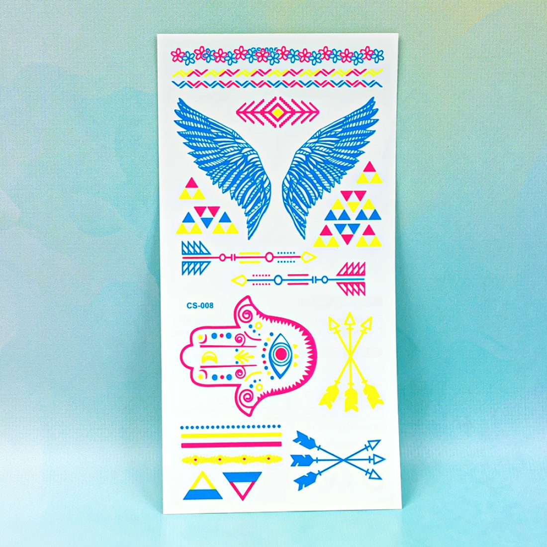 Неонові татуювання Крила 21 см - Pobut