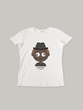 Чоловіча футболка, біла з принтом аватара Hopper 048 - Купити