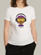 Жіноча футболка, біла з принтом аватара Hopper 064 - Футболки з принтами - Hopper