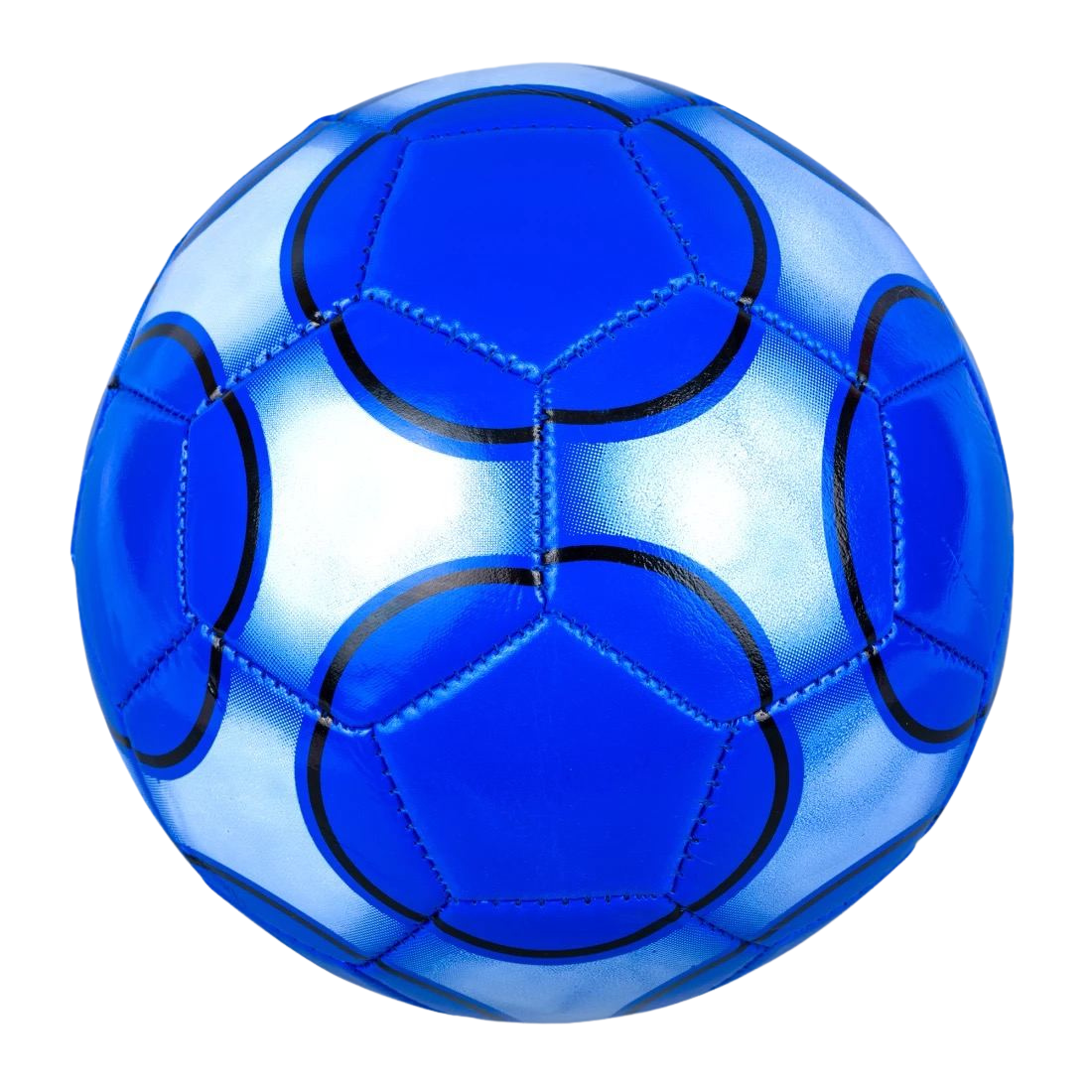М'яч футбольний синьо-сірий 68 см