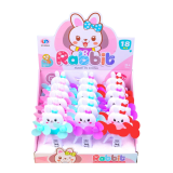 Ручні подвійні вентилятори Зайці 18 см