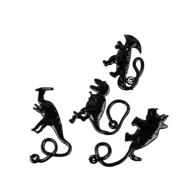 Іграшки липучки Динозаври чорні 15 см - Купити