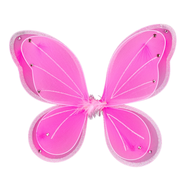 Карнавальні крила подвійні рожеві 28*34 см - Купити