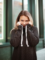 Сукня в стильний принт INNOE 270395-15 Темно-сірий - Innoe