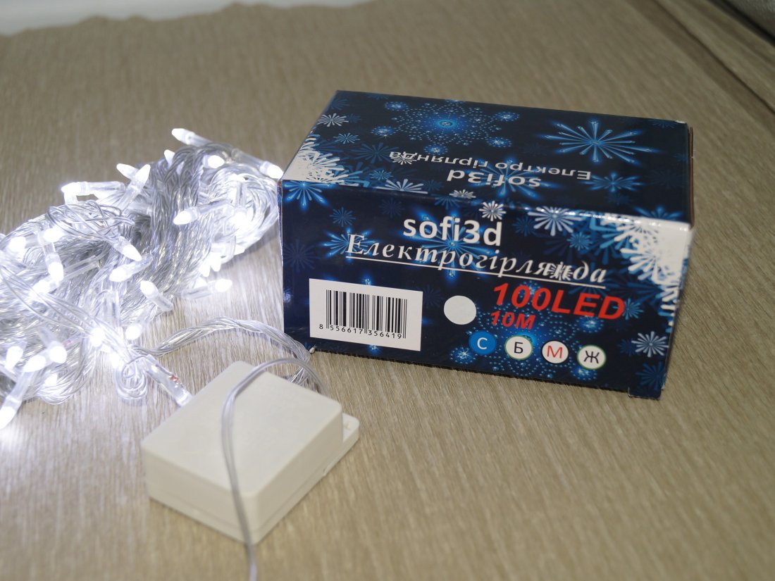 Гірлянда світлодіодна 100 LED. - Кристалік