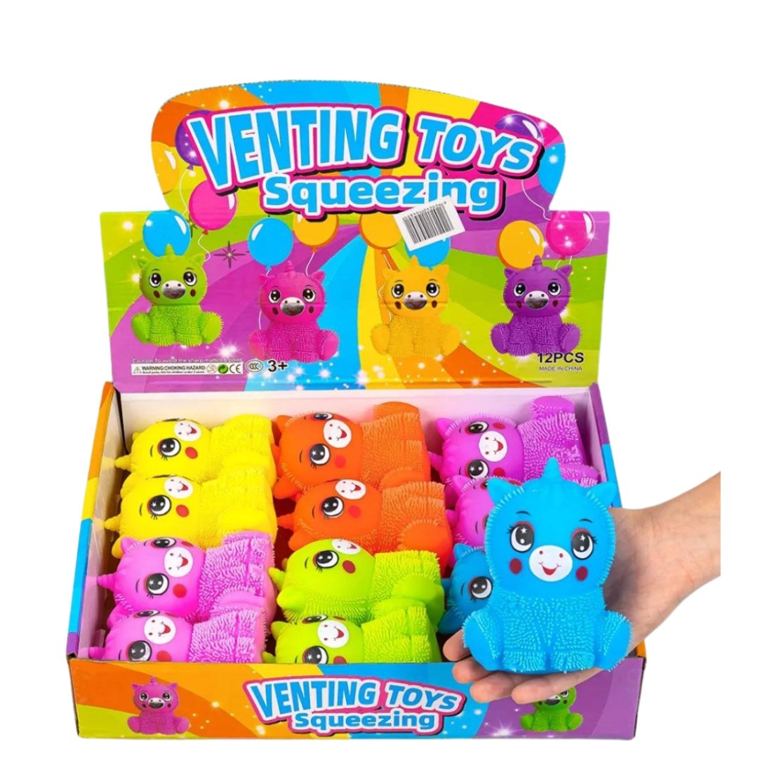 Сяючі силіконові їжачки Єдинороги 11,5 см