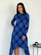 Оригінальна демісезонна сукня у клітину 270530-2
