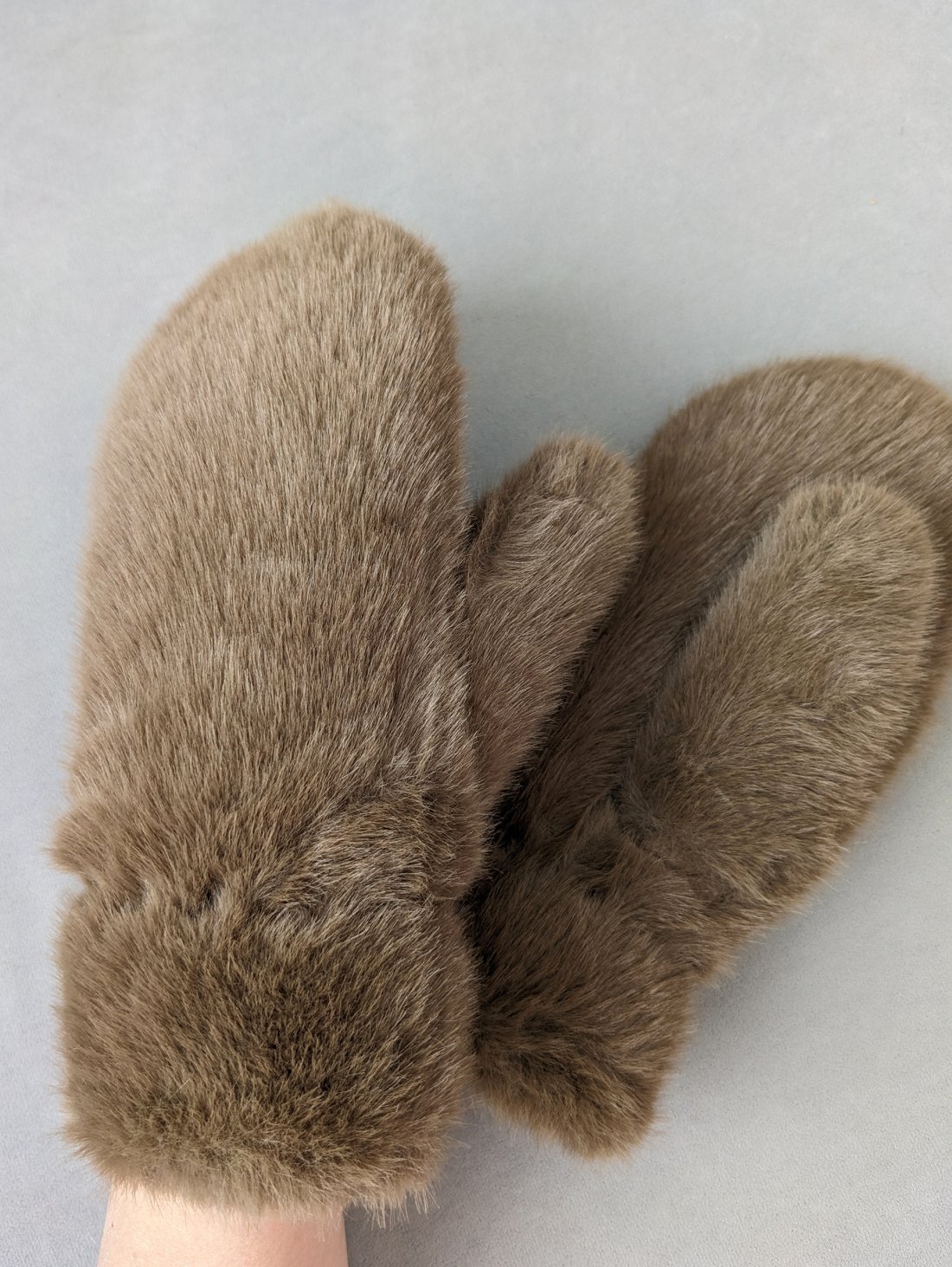 Утеплені хутряні рукавиці для зими INNOE 85005-4 Коричневий - Купити