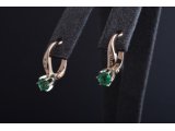 Сережки жіночі із діамантами та смарагдами - Фото5 Сережки жіночі із діамантами та смарагдами