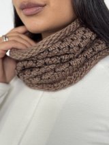 Жіночий демісезонний комплект — шапка та бафф INNOE 950065-1 Капучино