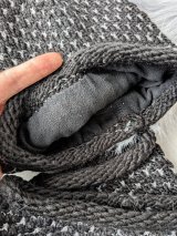 В’язаний комплект для жінок із шапкою та снудом INNOE 950065-1 Чорний