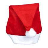 Новорічна шапка червона 36 см