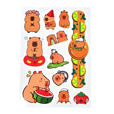 Дитячі татуювання Капібари різні 14 см - Купити