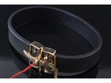 Чоловічий шкіряний браслет &quot;Шабля&quot;. - Купити