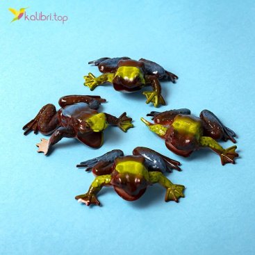 Силіконові жаби Коричнево-зелені оптом фото 01