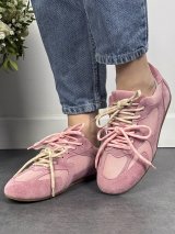 Легкі жіночі кросівки casual із натуральної замші INNOE 777570-2 Рожевий - Купити