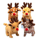 Ходилка музична Олень Рудольф 19 см