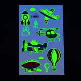 Дитячі татуювання флуоресцентні Авіація EI-266