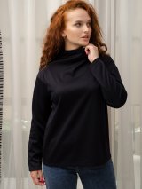 Стильний та практичний жіночий трикртажний гольф 230208-22 - Купити