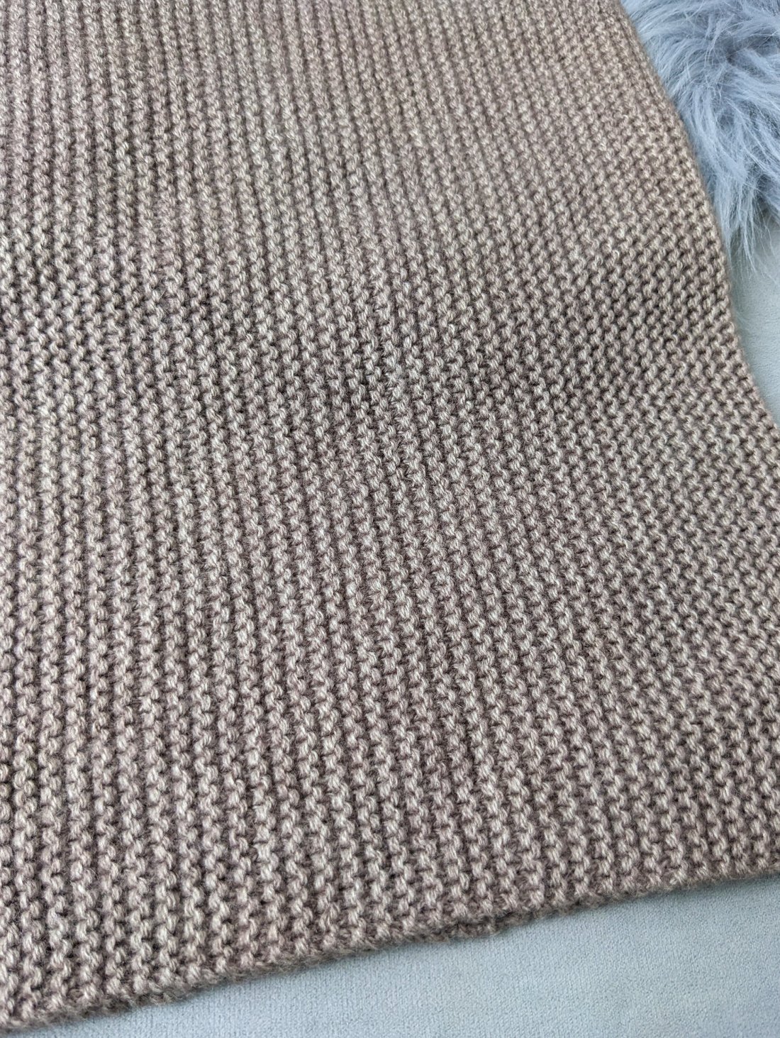 Жіночий зимовий бафф “Classic Knit” INNOE 950642-1 Капучино