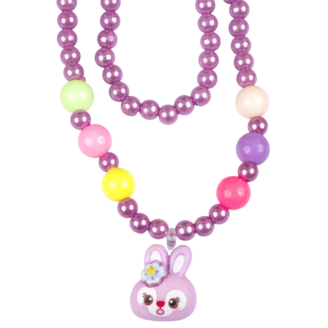 Дитячий набір намисто, заколка Зайчик 12 штук - Pobut